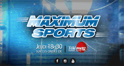 Desktop Screenshot of maximumsports.tv