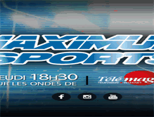 Tablet Screenshot of maximumsports.tv